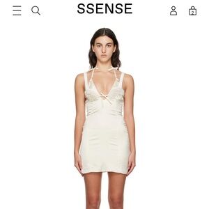 Jacquemus white limited edition mini dress